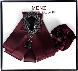 BOWTIE LAPEL COMBO BLC-BURGUNDY